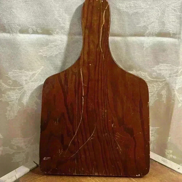 Vintage  Wooden Cheese Cutting Board With Colorful Tile Chianti Bottle Cottage - Picture 3 of 4